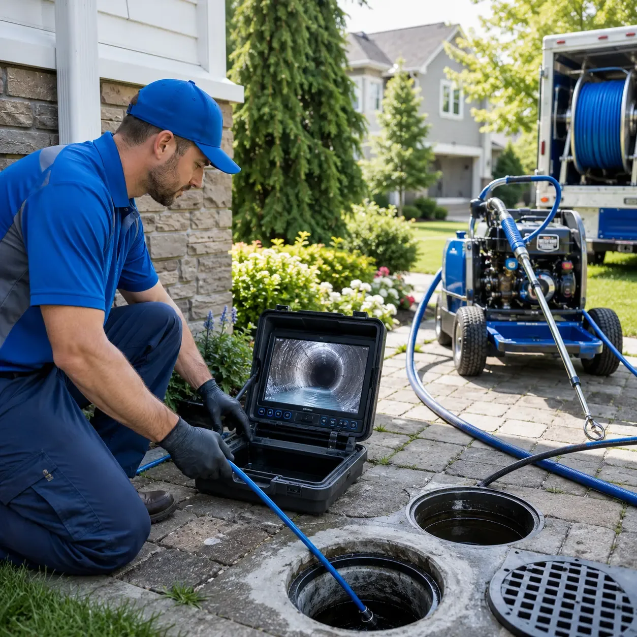 Outdoor drain cleaning professionals serving Coburn, PA