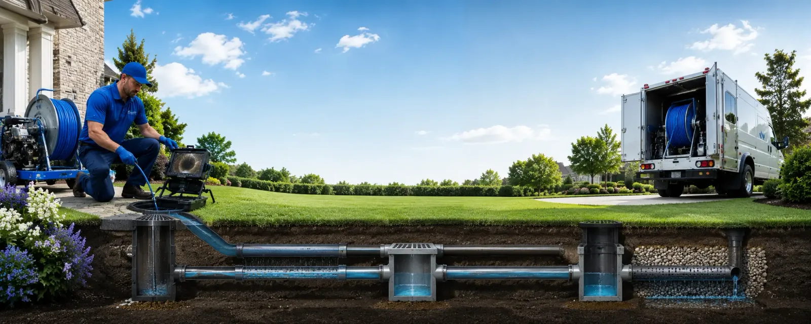 Outdoor drain cleaning information for Coburn, PA